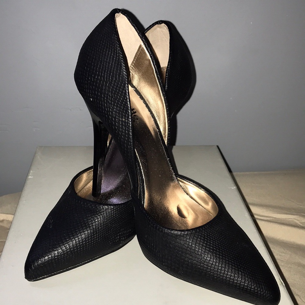 Black high heels